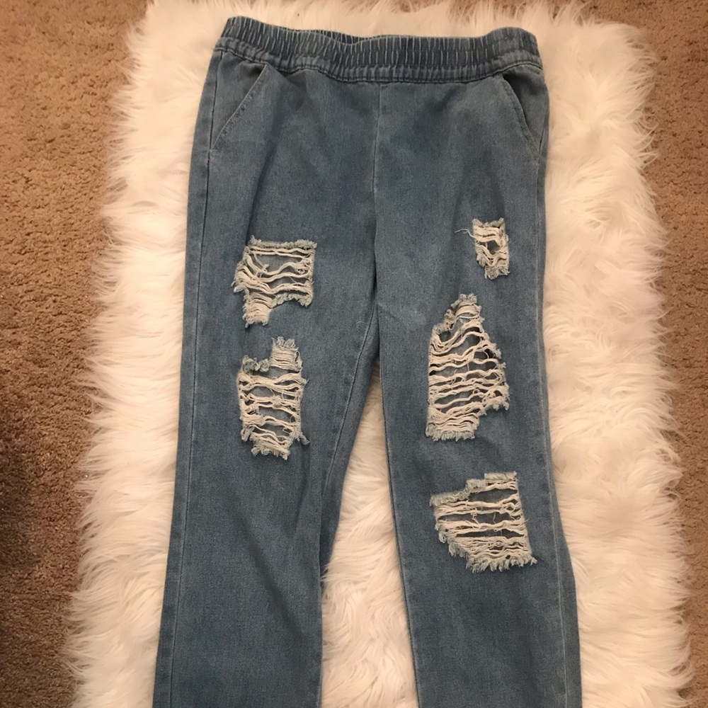 Fashion nova denim joggers
